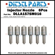 6Pcs Fuel Injector Nozzle Tips 105019-0330 DLLA157SM016 for Mitsubishi Fuso 8M20 6D24 6D24T 105110-7