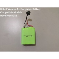 IROVA Robot Sweeper Prevac K3 Rechargeable Battery / Replacement / K3 Spare Part