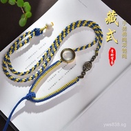 Handcrafted Portrait Necklace Cord Pendant Cord Handwoven Chain Cord Tag Woven Hanging Cord Cotton C