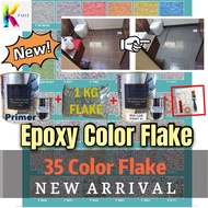 Epoxy Flake Coating Full Set Floor Flake (Waterproof,Anti-slip) For Tiles,Cement and concrete surface