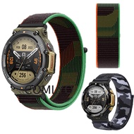 Fit For Amazfit T-rex 2 T rex 2 Strap Smartwatch Nylon Camouflage green gray Sports Bracelet Women Men watch Band