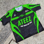 ATEEZ Sports Jersey Korean Kpop Combination Round Neck Fashionable Street Wear Short Sleeved Summer 