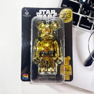 Medicom Toy Bearbrick Be@brick Star Wars Happy Kuji C-3PO 100% Bearbrick Keychain, Charm Starwars Bear Brick to be shipped from Japan