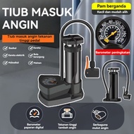High Pressure Bicycle Pump With Gauge 160 PSI Air Pump for Bike/Motorcycle/MTB/Car Pam Basikal Pam T