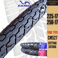 Camel Tyre 225 - 17 250-17 80/90-17 CM519 Cutting TT100 / CM527 CUTTING SOTONG Tubetype TAYAR MOTOR 
