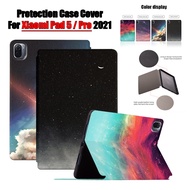 [Sleep/Wake] For Xiaomi Pad 5 Pro 11'' (2021) Mi Pad5 5G 5Pro Tablet Protection Case Fashion Dream Starry Sky Pattern Flip Leather Cover Fold Stand