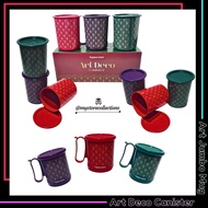 Art Jumbo Mug • Art Deco One Touch • OT Canister * Indo - Import (Jar & Glass Cup) Tupwr Mug Coffee