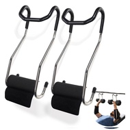 2pcs Dumbbell Spotter Hooks Non Slip Heavy Duty Hanger for Bench Press Chest Shoulder
