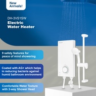 Panasonic V Series Water Heater DH-3VS1SW with 9 Safety Features and Anti-Bacterial Ag+ Crystal Material Shower Head