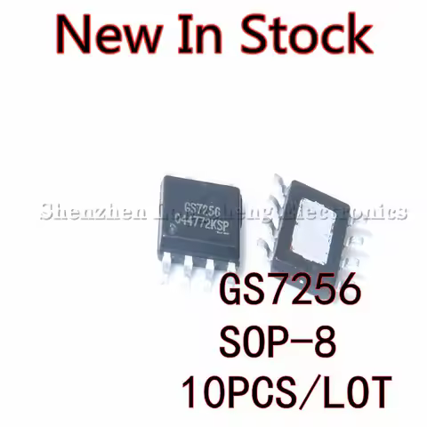 10PCS/LOT GS7256 GS7256-ASO-R SOP-8 SMD Power control chip New In Stock