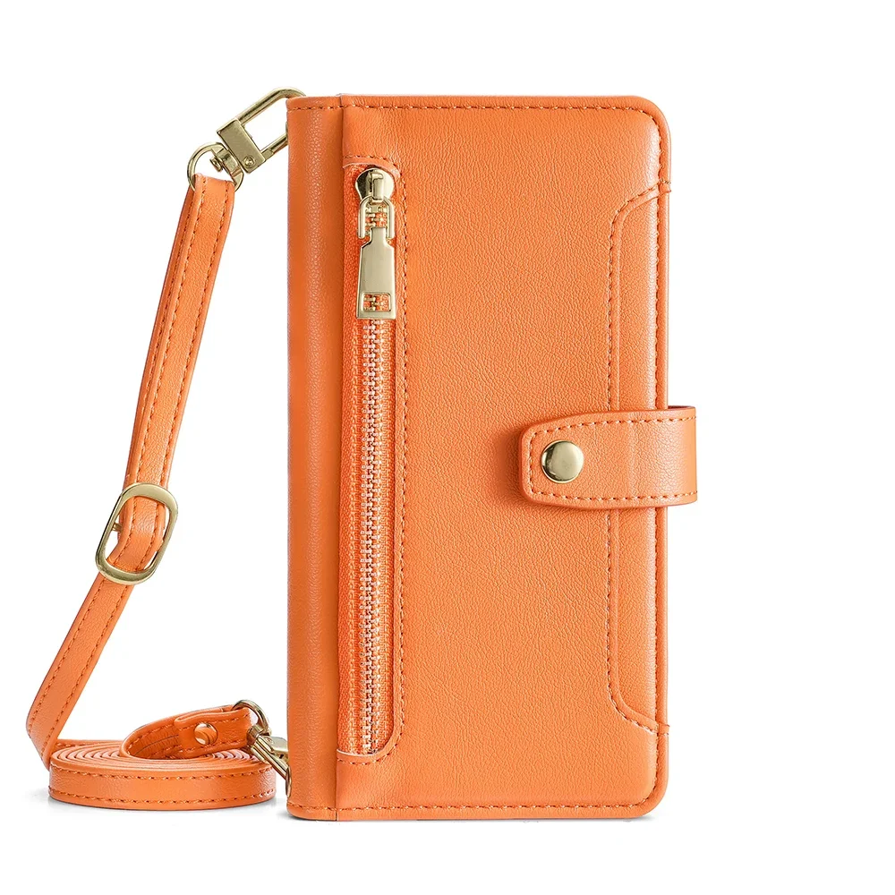 Zipper Wallet Phone Case for Samsung Galaxy A17 A07 A56 A36 A26 A16 Galaxy S25 Ultra Samsung S25 FE 