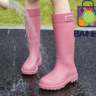 Baihee Outdoor Water Shoes - PVC Thick Bottom Rain Boots for Women
