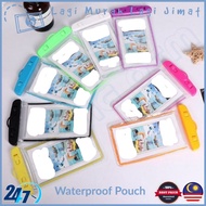 Transparent Waterproof Underwater Phone Cover Pouch Color Bag Case Penutup Sarung Beg Telefon Kalis 