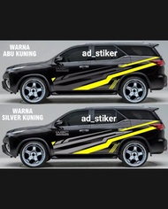 STIKER MOBIL PAJERO SPORT FORTUNER XPANDER STIKER BODY SAMPING STICKER CUSTOM STICKER CUTTING MOBIL