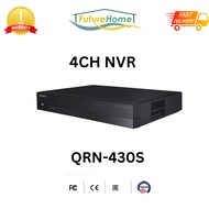 SG Local Hanwha QRN-430S 4CH NVR - 4 Channel Network Video Recorder Future Home Solution Futurehome