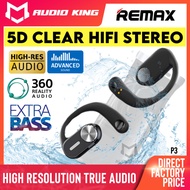 REMAX Stereo Bass Waterproof Sports Earbuds Bluetooth With On Ear Hook Wireless HD Earphone Jogging 