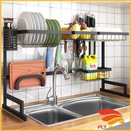 Stainless Steel Kitchen Rack Organizer for Kitchenware Storage Sink Rack Kitchen Sink Storage Rak Dapur Sink Dish Rak