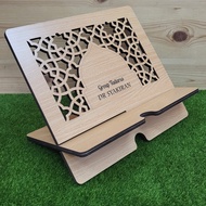 Rehal Al-Quran FREE Name Engraving Wooden Quran Stand Personalized Name Quran Holder