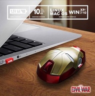 （需預訂）Marvel無線滑鼠 Marvel Avengers Iron Man Black Panther Groot Wireless Gaming Mouse Gamer Silent Click 1000/1200/1600DPI Adjustable Computer Mouse
