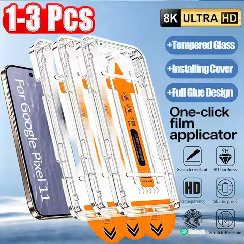 3/2/1PCS Glass For Google Pixel 11 Screen Protector Google Pixel 11 Easy Install Full Coverage Tempe