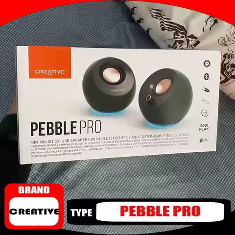 Creative Pebble Pro Bluetooth 5.3 Speaker RGB Noise Reduction Lighting Audio-visual Upgraded Desktop