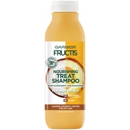 Garnier Fructis Nourishing Treat Shampoo, 98 Percent Naturally Derived Ingredients, Coconut, Nourish