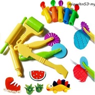 MIQUEL Playdough Model Tool, Plastic 3D 3D Plasticine Tools, Slime Toy Clay Toys Deluxe Set Tool Kit