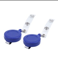 Retractable ID Card Key Name Tag Clip Holder Yoyo Tag