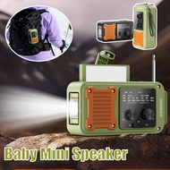 Solar Emergency Radio 7-in-1 SOS Alert NOAA Warning Emergency Hand Cranked Generator Radio
