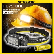 NITECORE HC75 UHE Work Headlamp Outdoor spotlight floodlight Bright Flashlight Light weight Head Lam
