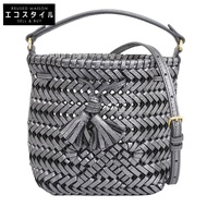 Anya Hindmarch Neeson Tiny 兩用單肩包，女士，金屬灰色 [二手]