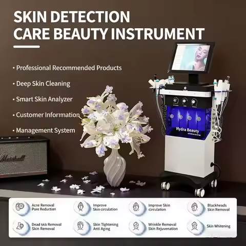 14 In 1 hydra beauty facial Machine Skin Peeling hydra beauty facial Hydradermabrasion Korea Aqua Pe