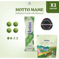 (Can Gosend) 3 SACHETS Hotto MAME Hotto Purto Superfood Oat Whey Protein Multigrain Hotto Edamame Me