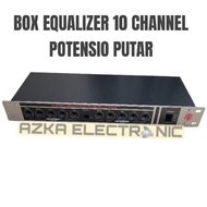 Box Equalizer Stereo 10 Channel Potensio Putar Harmony