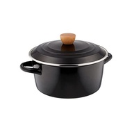 Pearl Metal Presage Enamel Pumping Pot 22cm Black