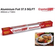 Aluminium Foil CrystalWrap 37.5 SQ.FT(450mm) BBQ Baking Foil