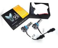 ไฟหน้ารถยนต์ LED Y9 H4 H11 H9 H8 สว่างกว่า ทนทาน 2 หลอด พร้อมไฟฟิชอาย พลังสูง 12V กันน้ำ