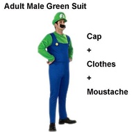 Super Mario Clothes s and Kids Mario Family Bros Cosplay Costume Set Children Gift Halloween Party MARIO &amp; LUIGI Clothes