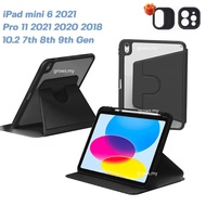 360° Rotation Case with Pencil Holder For iPad Case for 7th 8th 9th Gen 10.2 inch Air4 Air5 10.9 10th 2022 Pro 11 Stand Cover 2021 Pro 12.9