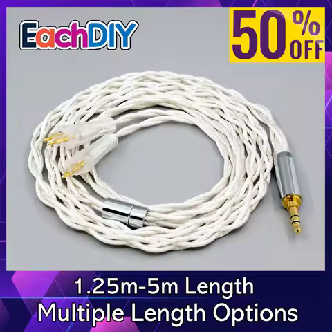 Graphene 7N OCC Silver Plated Type2 Earphone Cable For FOSTEX TH900 TH1000RP TH1100RP TH-909 TR-X00 