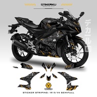 STICKER STRIPING YAMAHA R15V4 EDITION 4/ SEMIFULL/ STOCK/ DECALS/ R15/ R15 V4/ STICKER/ REDBULL/