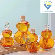 Glass gourd / glass stopper gourd bottle 1 liter / 500ml / 350ml / 250ml / glass gourd jar in many s
