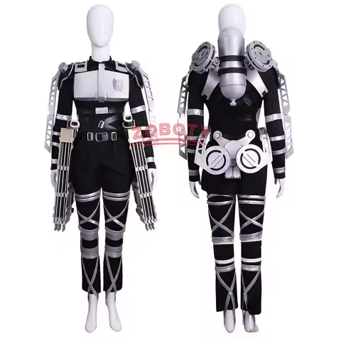 The Final Season 4 Attack on Titan Cosplay Shingeki no Kyojin Team Uniform Levi Eren Costume Harness