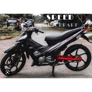 COVERSET 125zr / Coverset 125z /Vr46  /hitam skala