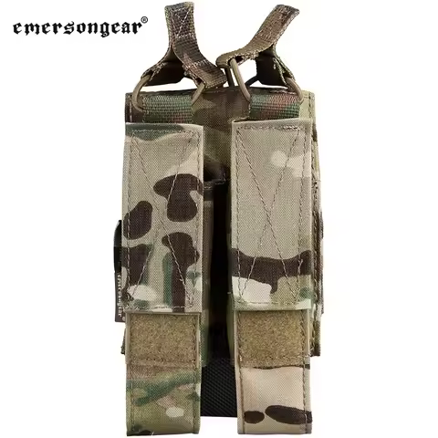 Emersongear For MP5 Dual KRISS MP7 Magazine Pouch Double Mag Bag MOLLE Holster Holder Airsoft Huntin