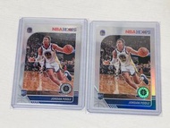 NBA Card❗️Jordan Poole RC Lot of 2 Base Silver Panini Hoops Premium 2019 Warriors