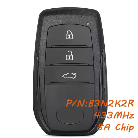 KEYECU B3N2K2R Smart Remote Key Fob for Toyota Land Cruiser 2022 2023 2024 2025 433MHz/434MHz 8A Chi