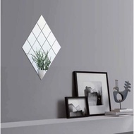 - Mirror Glass 2mm 20x20cm Triangle Wall Mount Box Drommare Mirror