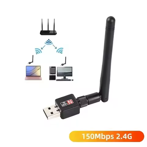 150Mbps USB WiFi Adapter 2.4GHz 802.11n/g/b Wireless Network Card Ethernet USB Dongle LAN PC WiFi Re