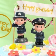生日蛋糕烘焙裝飾用品 創意小警察公仔 兒童桌面擺件娃娃305951